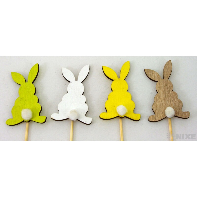 ZÁPICH ZAJÍC 5,5x29cm 12ks*MIX BAREV