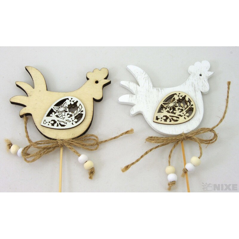 ZÁPICH KOHOUT 8x28cm 6ks*MIX BAREV