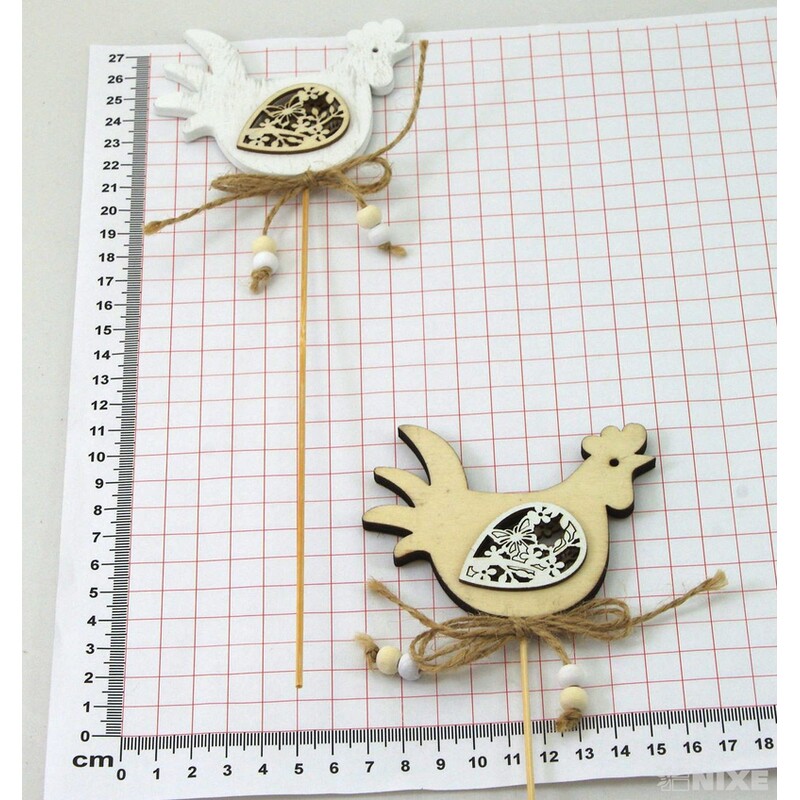 ZÁPICH KOHOUT 8x28cm 6ks*MIX BAREV