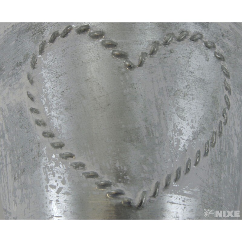 PLECHOVÝ KBELÍK 12x11cm*BÍLÁ