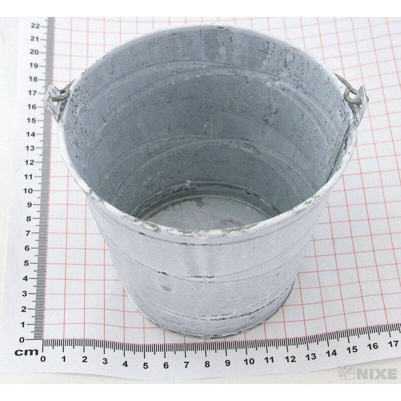 PLECHOVÝ KBELÍK 13x11cm*BÍLÁ