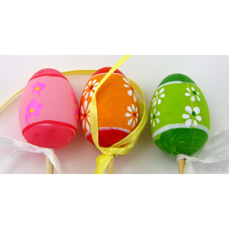 ZÁPICH VAJÍČKA 12ks 4x25cm*MIX BAREV