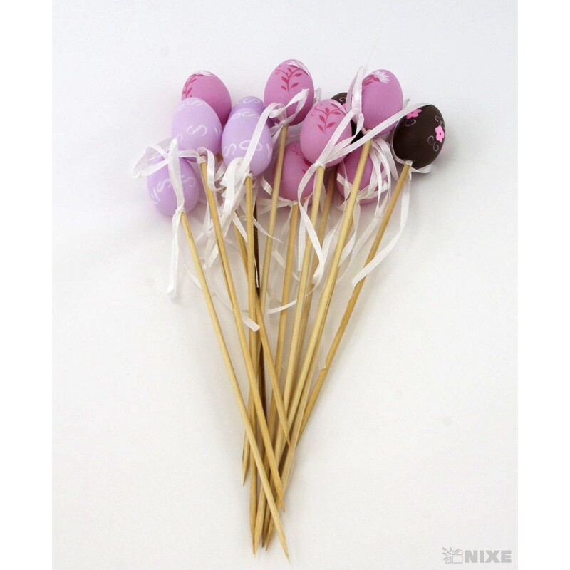 ZÁPICH VAJÍČKA 12ks 4x25cm*MIX BAREV