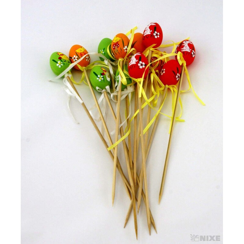 ZÁPICH VAJÍČKA 12ks 4x25cm*MIX BAREV