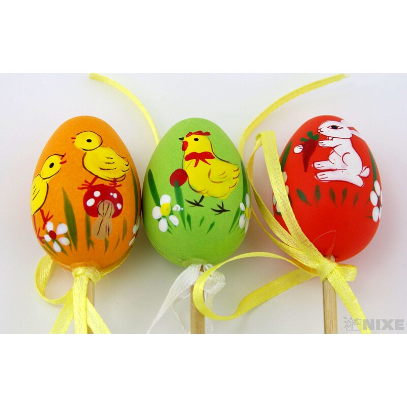 ZÁPICH VAJÍČKA 12ks 4x25cm*MIX BAREV