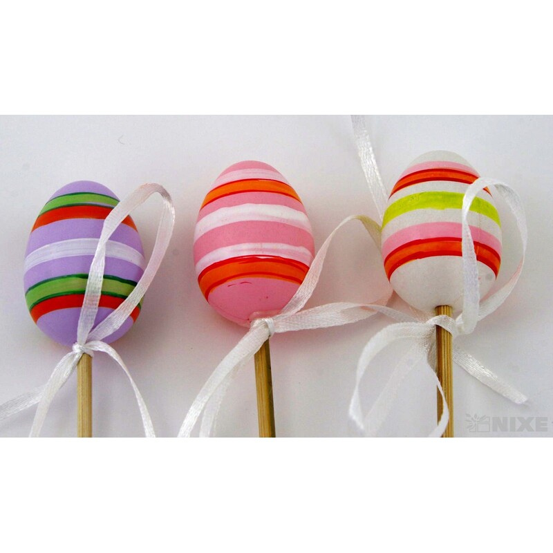 ZÁPICH VAJÍČKA 12ks 4x25cm*MIX BAREV