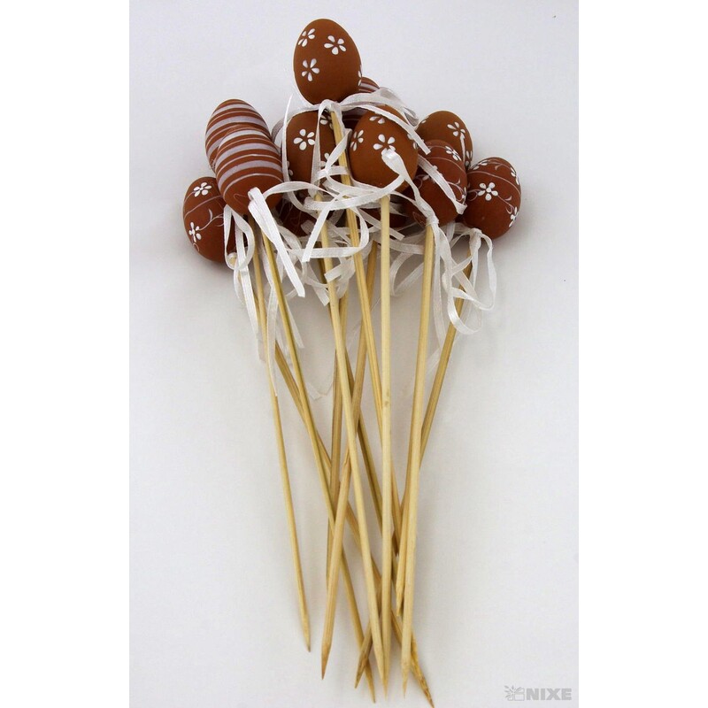 ZÁPICH VAJÍČKA 12ks 4x25cm*MIX BAREV