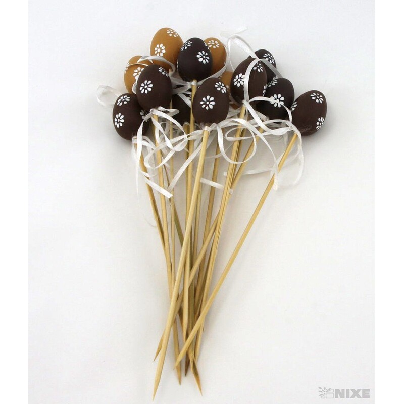 ZÁPICH VAJÍČKA 12ks 4x25cm*MIX BAREV