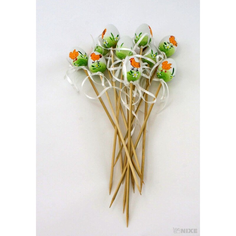 ZÁPICH VAJÍČKA 12ks 4x25cm*MIX BAREV