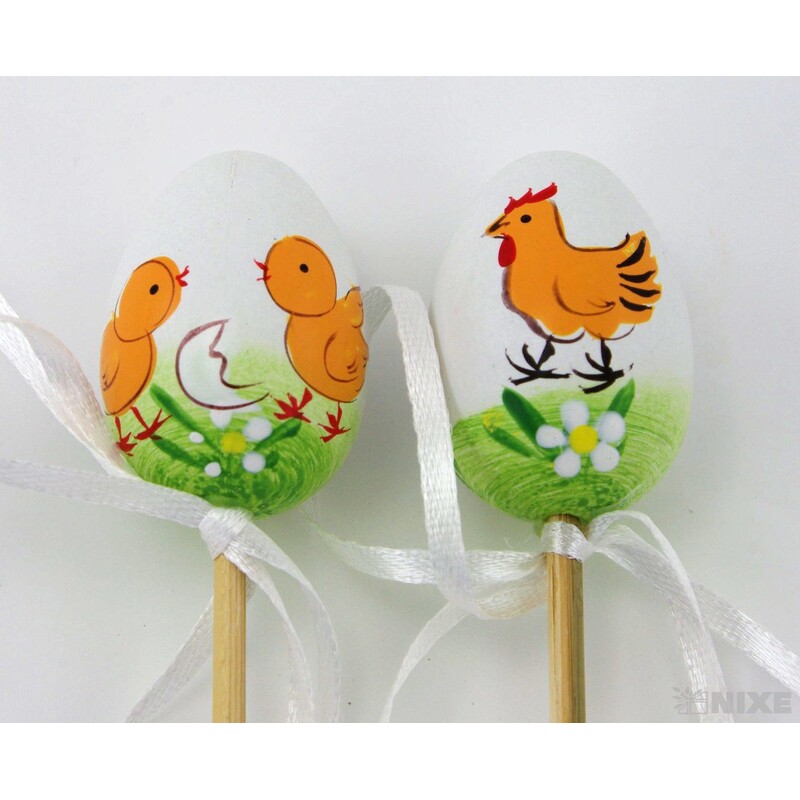 ZÁPICH VAJÍČKA 12ks 4x25cm*MIX BAREV