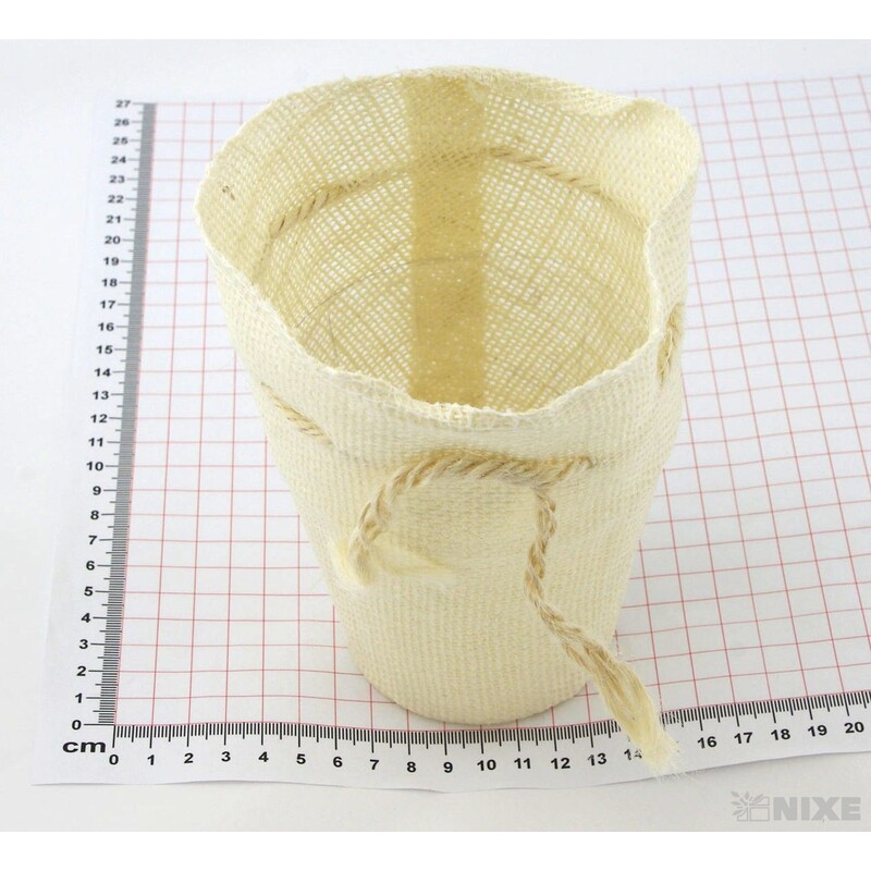 OBAL JUTA 16cm*BÍLÁ