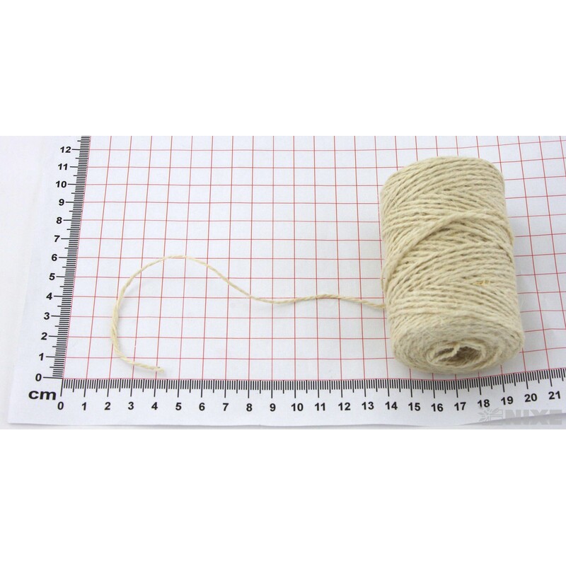 PROVÁZEK LNĚNÝ 2mmx100m*BÍLÁ