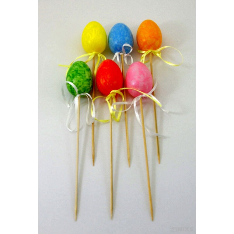 ZÁPICH VAJÍČKA 6ks 6x25cm*MIX BAREV