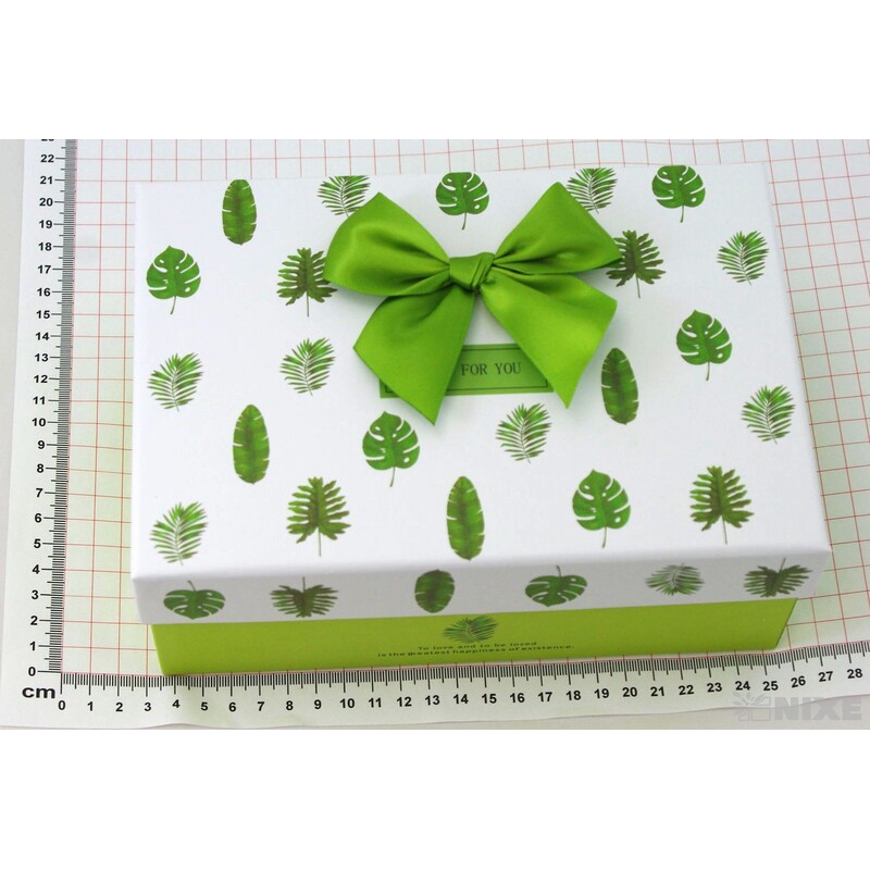 KRABICE LIST 3ks 28x10x21cm 24x9x17 21x8x14*ZELENÁ