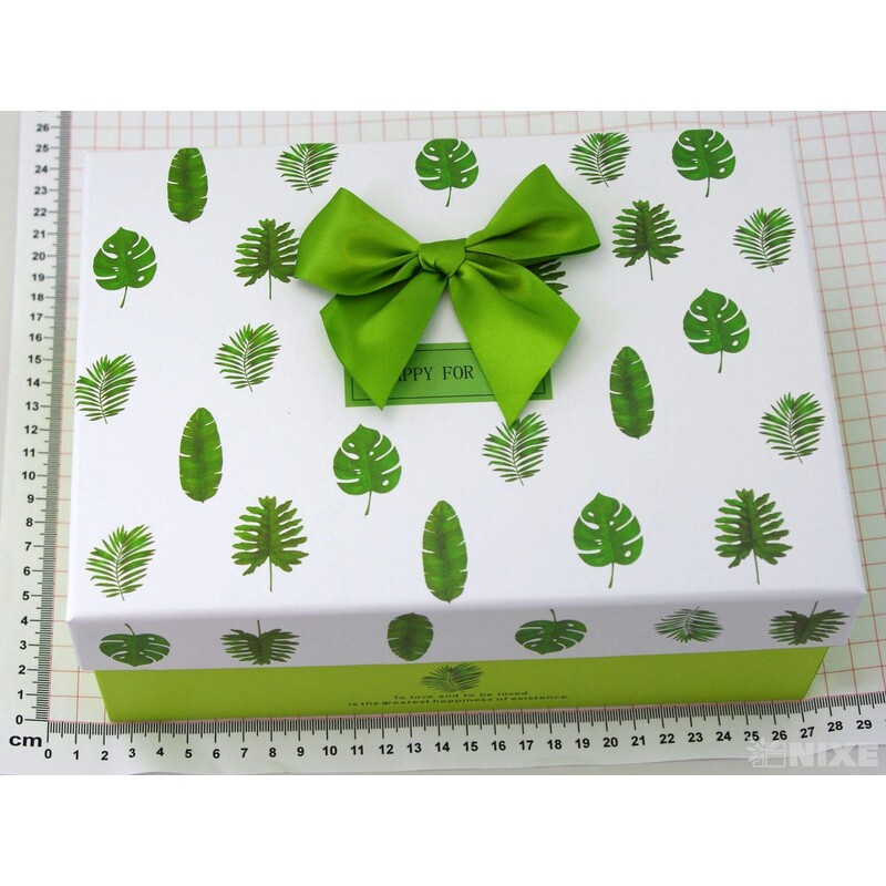 KRABICE LIST 3ks 28x10x21cm 24x9x17 21x8x14*ZELENÁ