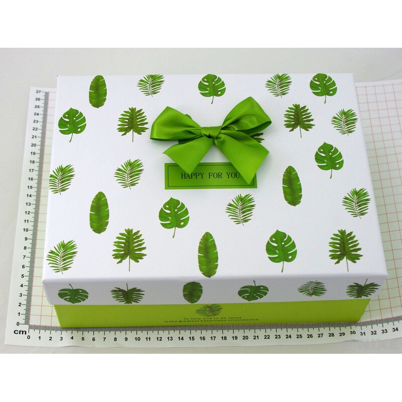 KRABICE LIST 3ks 28x10x21cm 24x9x17 21x8x14*ZELENÁ