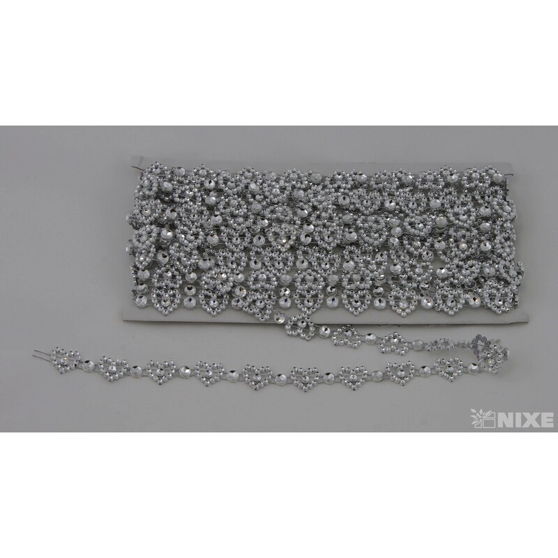 PÁSEK METAL DEKOR 15mmx9m*STŘÍBRNÁ