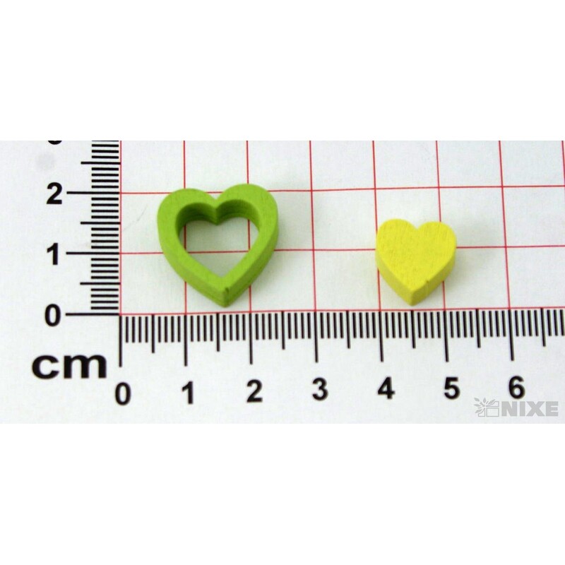 SRDCE 1-1,5cm 24ks*MIX BAREV