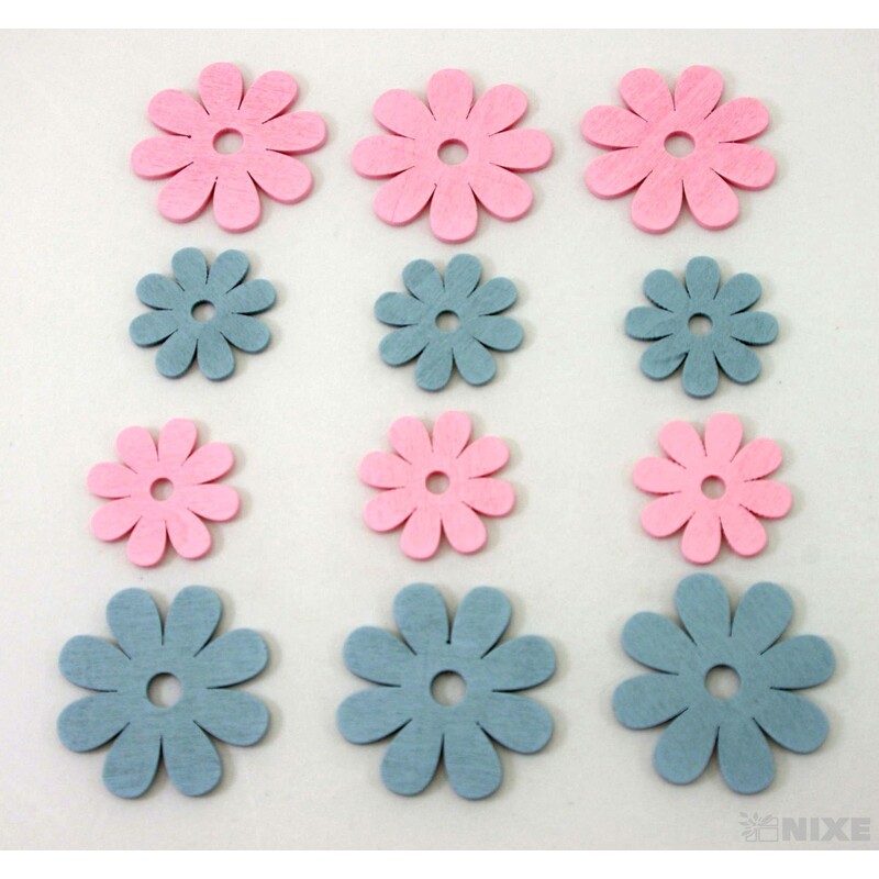 KVÍTEK 4,5-6cm 12ks*MIX BAREV