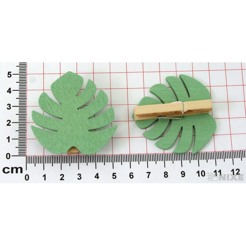 KOLÍČEK LISTY 5x4,5cm 6ks*MIX BAREV