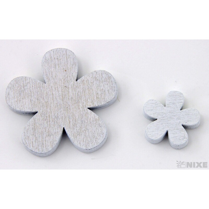 KVÍTEK 2-4cm 24ks*BÍLÁ