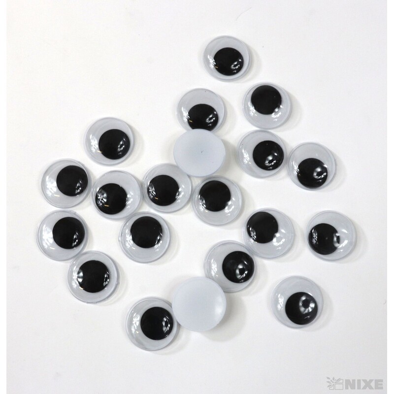 OČI PLASTOVÉ 2cm 20ks*