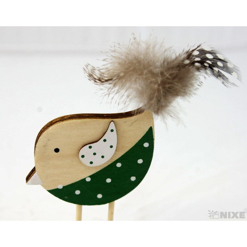 PTÁČEK DŘEVO 7x12cm*