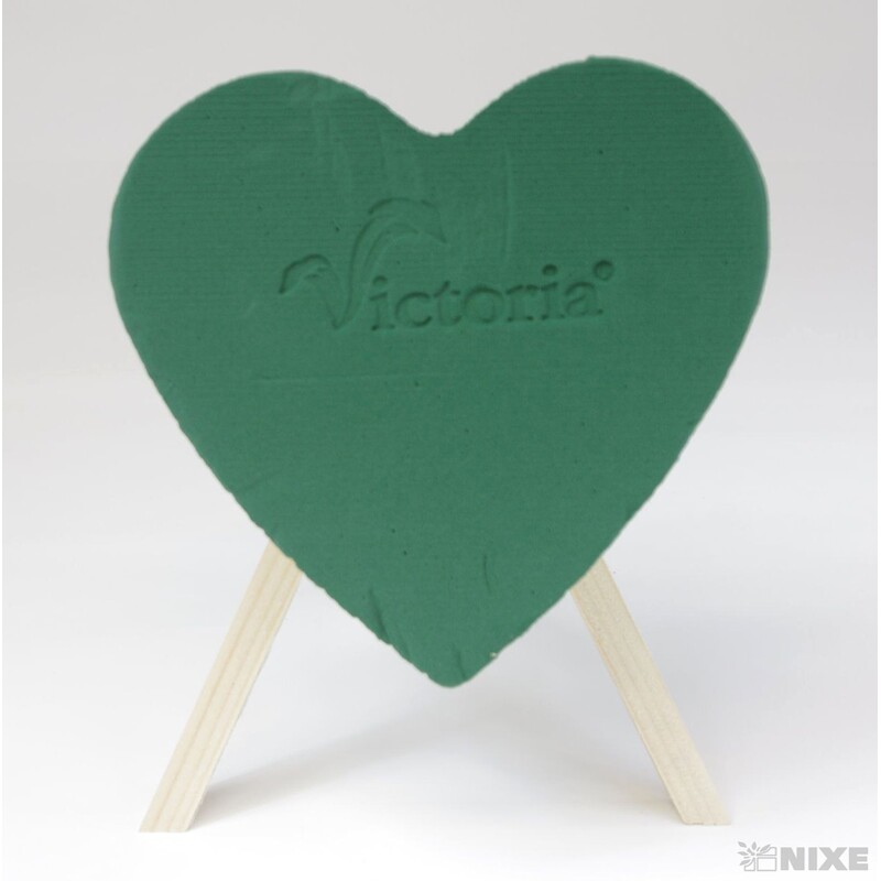 SRDCE STOJAN PLNÉ 21x6cm*ZELENÁ