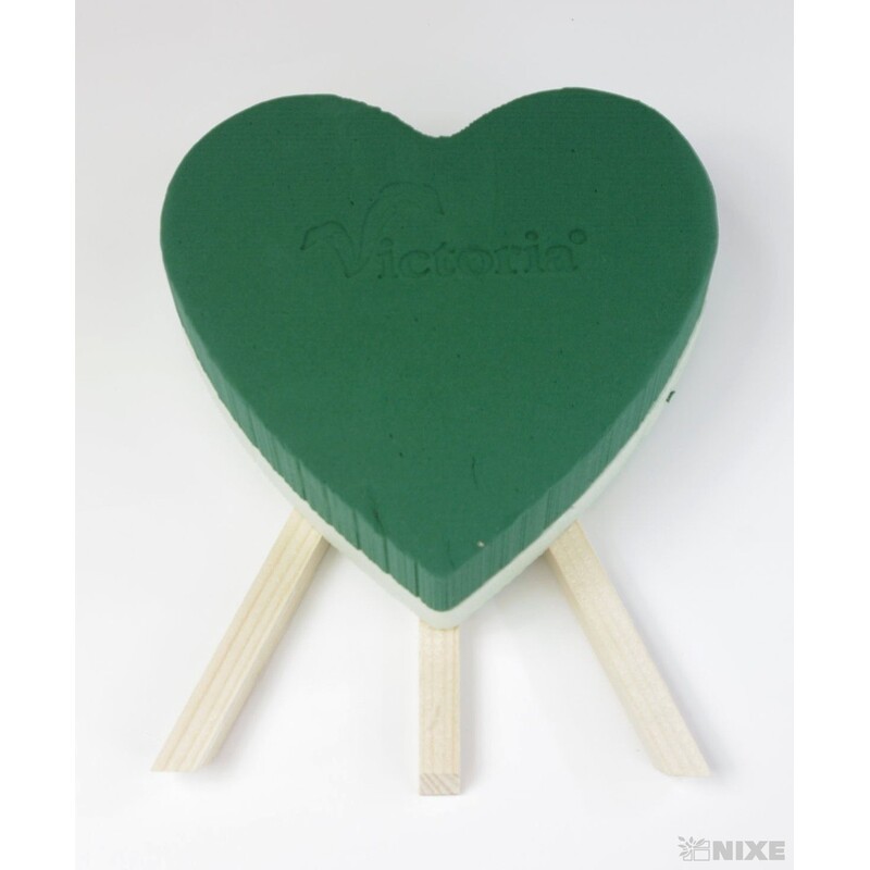 SRDCE STOJAN PLNÉ 21x6cm*ZELENÁ