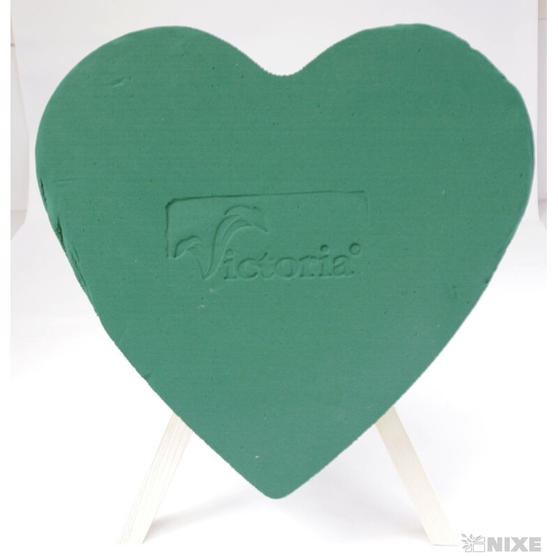 SRDCE STOJAN PLNÉ 38x33x6cm*ZELENÁ