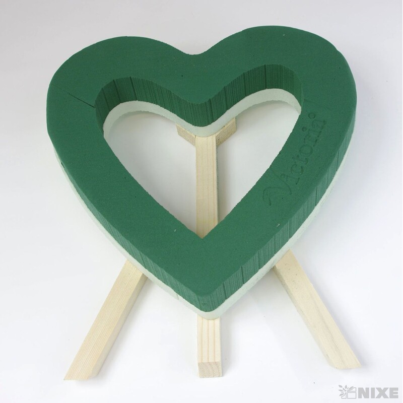 SRDCE STOJAN OTEV. 30x26x6cm*ZELENÁ