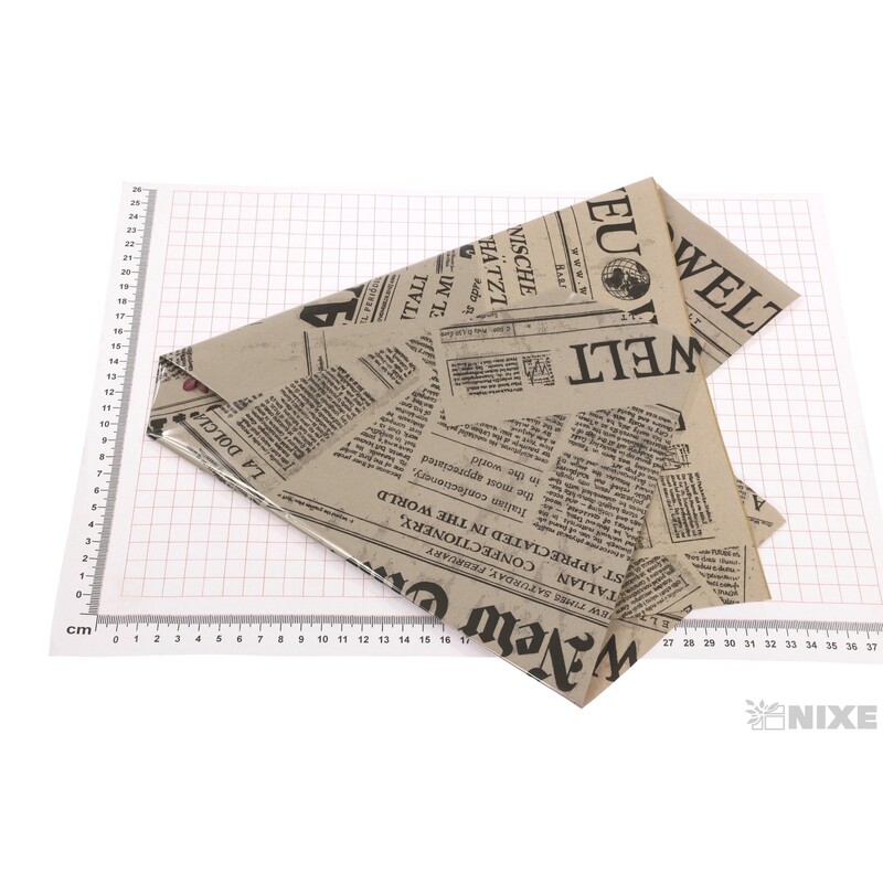 OBAL KRAFT NOVINY 33x29x5cm*ČERNÁ