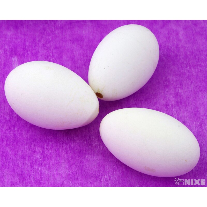 VAJÍČKA LABUŤ 9cm 6ks*PŘÍRODNÍ