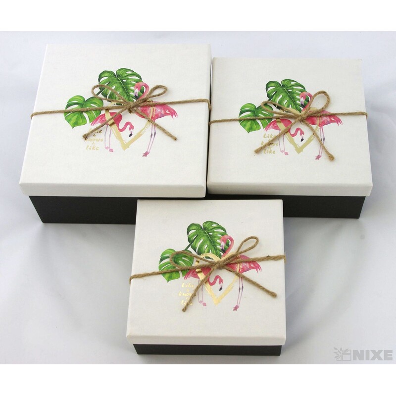 KRABICE 18x9x18cm 16x6x16 15x5x15*MIX BAREV