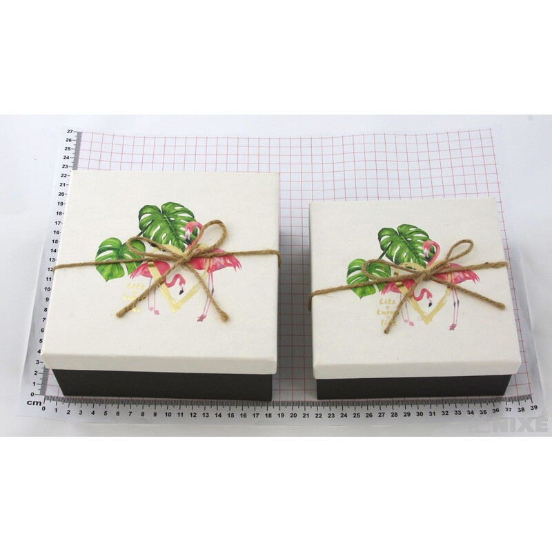 KRABICE 18x9x18cm 16x6x16 15x5x15*MIX BAREV