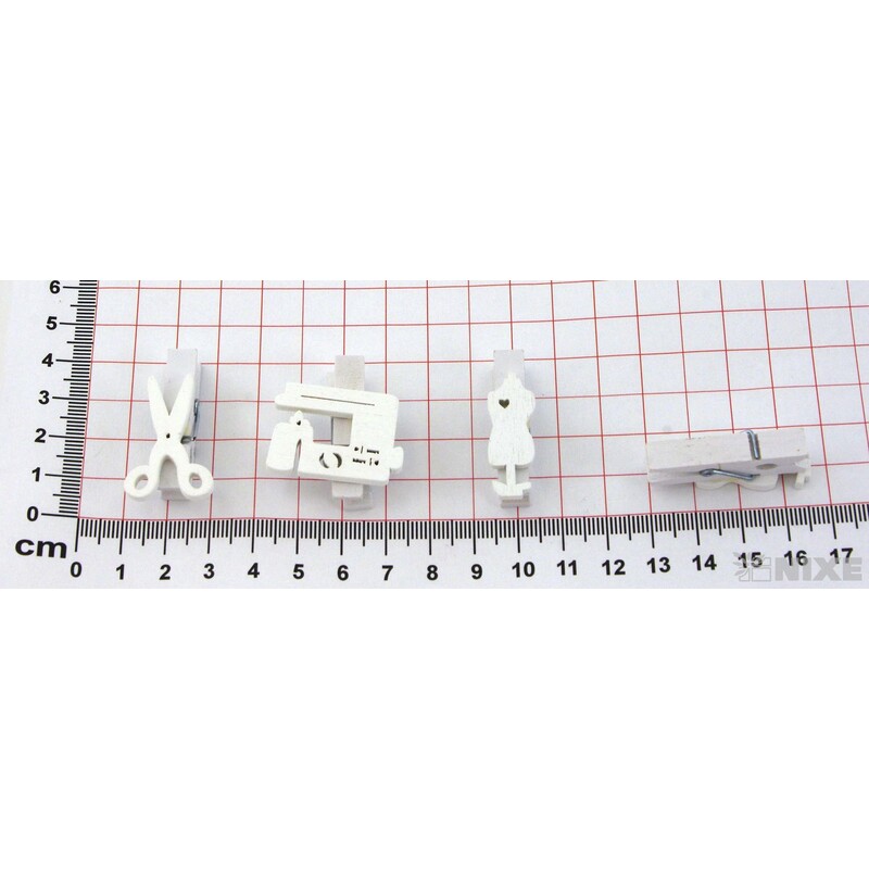 KOLÍČEK MIX 3,5cm 6ks*BÍLÁ