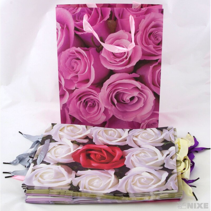 TAŠKA P RŮŽE 26x32x10cm*MIX BAREV