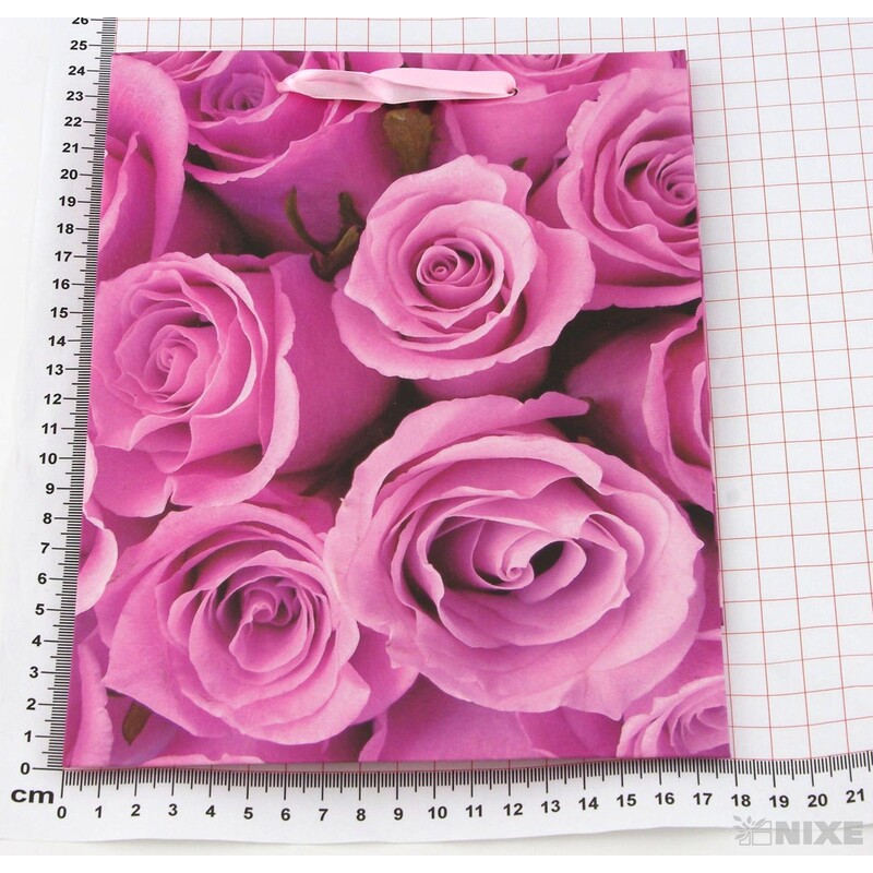 TAŠKA P RŮŽE 17x24x8cm*MIX BAREV