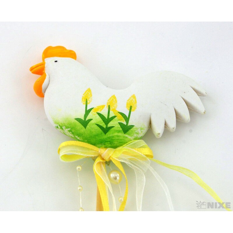 ZÁPICH KOHOUT 6ks 8x43cm*BÍLÁ