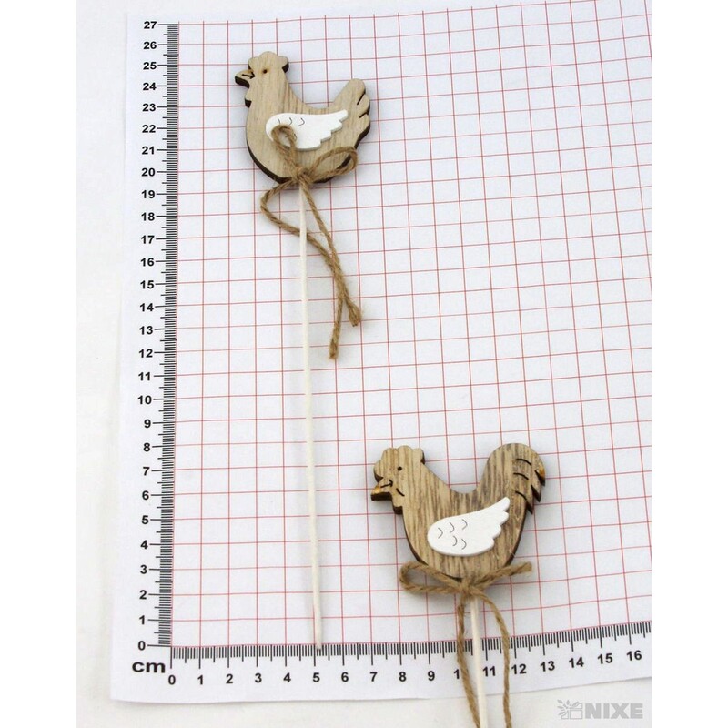 ZÁPICH SLEPICE 12ks 6x25cm*MIX BAREV