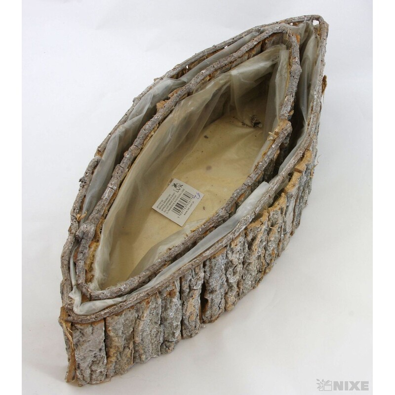 TRUHLÍK LOĎKA 38x11x10cm 46x17x12*PŘÍRODNÍ