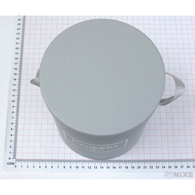 KVĚTINOVÝ BOX 15x17cm*ŠEDÁ