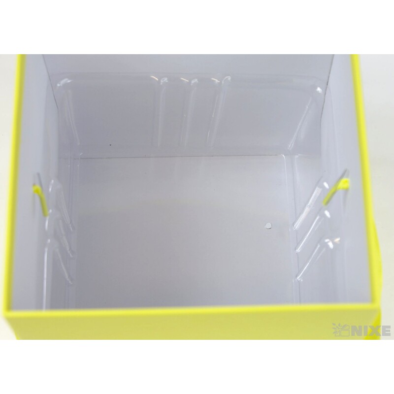 KVĚTINOVÝ BOX 15x18x15cm*ŽLUTÁ