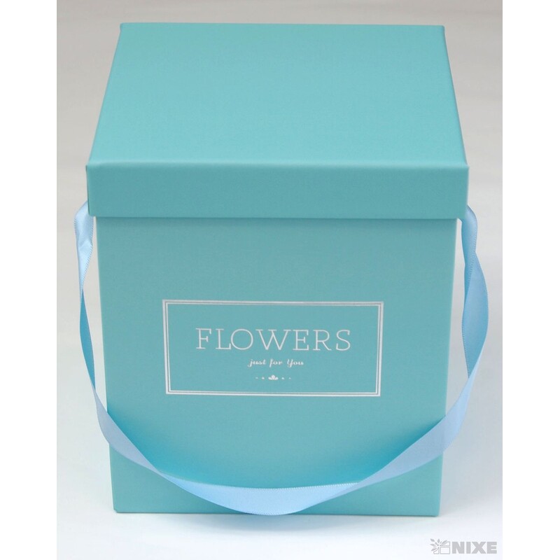 KVĚTINOVÝ BOX 15x18x15cm*MODRÁ