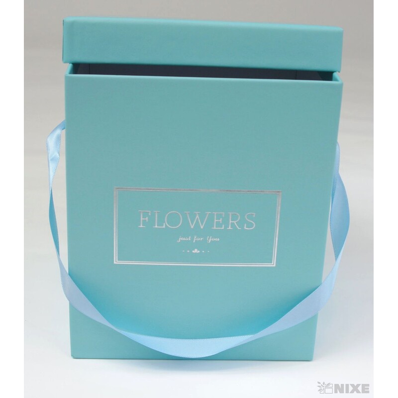 KVĚTINOVÝ BOX 15x18x15cm*MODRÁ