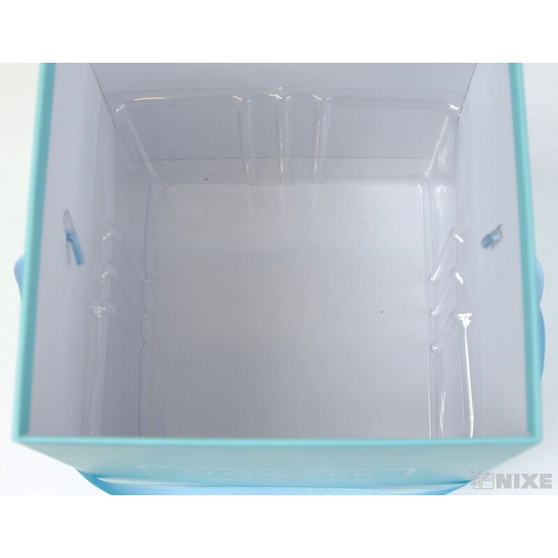 KVĚTINOVÝ BOX 15x18x15cm*MODRÁ