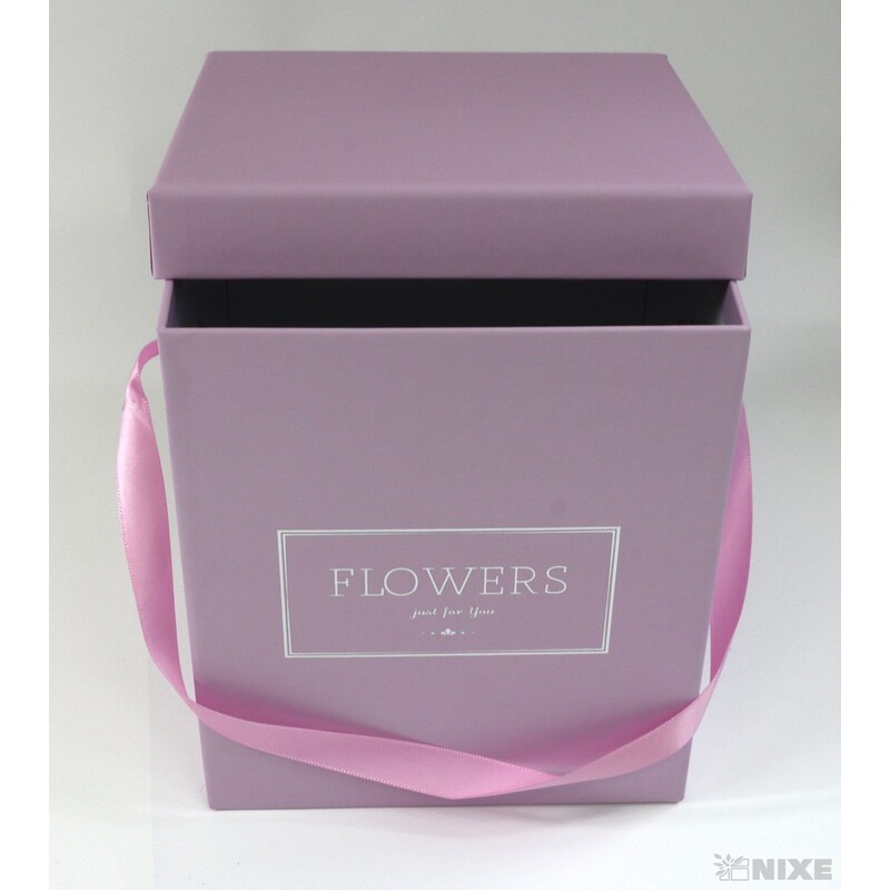 KVĚTINOVÝ BOX 15x18x15cm*RŮŽOVÁ