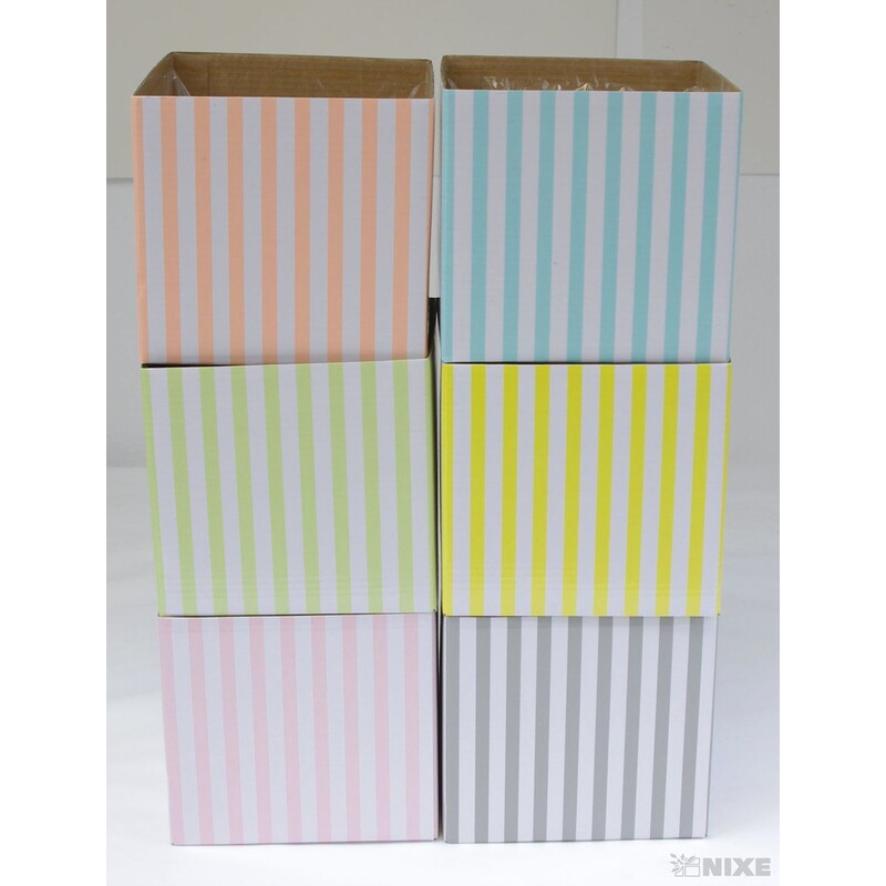 KVĚTINOVÝ BOX 6ks 14,5x15,5cm*MIX BAREV