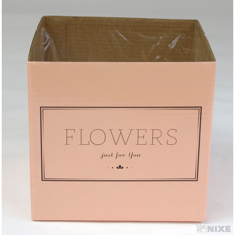 KVĚTINOVÝ BOX 6ks 14,5x15,5cm*MIX BAREV