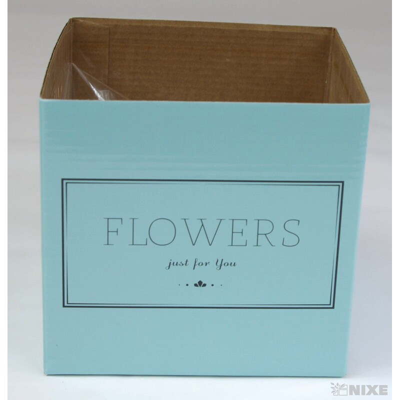 KVĚTINOVÝ BOX 6ks 14,5x15,5cm*MIX BAREV